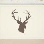 Lap Desk - Hand painted Deer head - Antler - on Desk - Custom Order